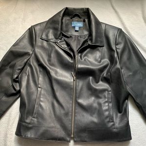 très you faux leather jacket